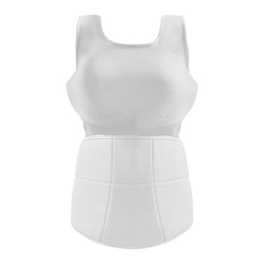 Imagem de simhoa Protetor de peito feminino para boxe e proteção de barriga de karatê, colete protetor para torneio, Xl