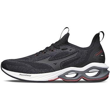 Imagem de Tênis Mizuno Wave Creation 24 Knit Preto, Cor: Preto, Tamanho: 42