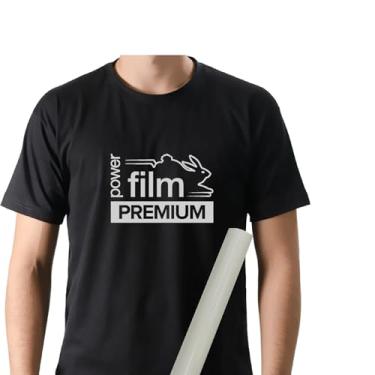 Imagem de Filme de Recorte Power Film Premium Prata – Termotransfer Vinil HTV para Tecido e plotter de recorte – Bobina 0,50x1m