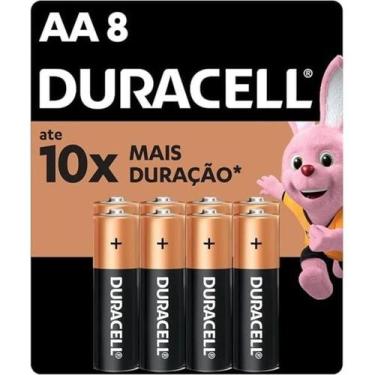 Imagem de Pilha Alcalina Duracell AA cartela com 8UN