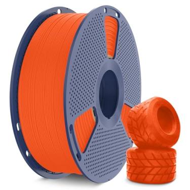 Imagem de SUNLU TPU Filamento para impressora 3D, 1,75 mm, 1 kg filamento TPU 95A de alta velocidade, filtro 3D flexível para impressão rápida, precisão dimenonal +/- 0,03 mm. (TPU laranja)