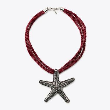 Imagem de Colar de corda com pingente estrela - Pitá Store, Prata