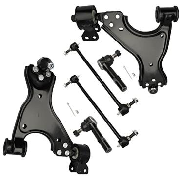 Imagem de BRTEC Braços de Controle Inferiores Dianteiros com Juntas Esféricas Barras Oscilantes Tirantes Externos 2008-2017 para Buick Enclave; 2007-2016 para Gmc Acádia; 2007 2008 2009 2010 Saturn Outlook Braç