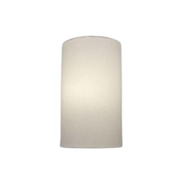 Imagem de Arandela Meia Cana Vivare Md-2031 Cúpula Em Tecido 30-18x16cm - Bivolt Branco 127-220v