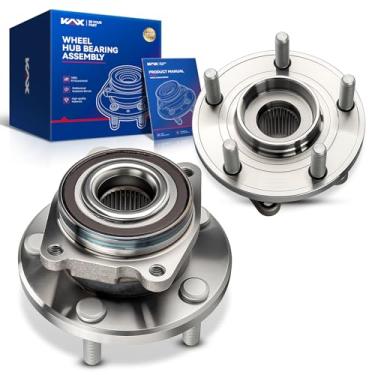 Imagem de KAX Rolamento de roda dianteira e conjunto de cubo 5 terminais, 2 peças, adequado para Dodge Avenger 2008-2014, apto para Chrysler 200 2011-2014, Sebring 2007-2010 substitui 513263(AWD ou FWD)