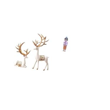 Imagem de Fenteer Estátua de Resina de Gueixa Kabuki Europeia, Artesanato Colecionável, Escultura de Amante de Veados, Quimono Japonês, Acessórios para Quarto de Casa D