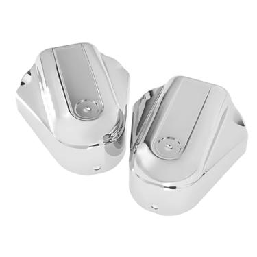 Imagem de Generic Acessórios de capa de eixo traseiro Softail para motocicleta, 2 peças, plástico com acabamento espelhado de longa duração, serve para modelos Softail 2008-2016