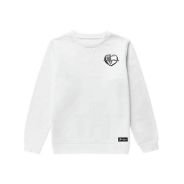 Imagem de Blusão Moletom Infantil Batimentos Personalizado sem Capuz gola Redonda-Unissex