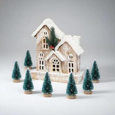 Imagem de 8 Mini Árvore de Natal Pinheiro Natalino de Luxo para Decoração Natali
