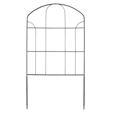 Imagem de Matybobe Cerca decorativa de jardim painel de arame de metal barreira de cachorro cerca de ferro para borda de canteiro de flores paisagem