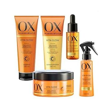 Imagem de Kit Ox Vita Glow Shampoo+Condicionador+Tônico+Serum e Mascara Capilar