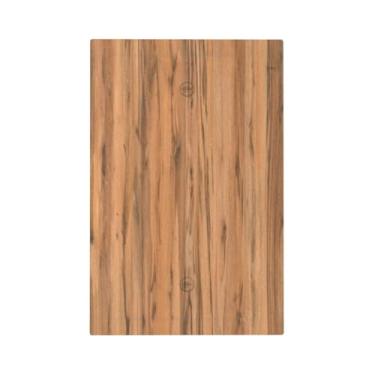 Imagem de Nadoabtm Placa de cobertura para interruptor de luz, marrom quente, grão de madeira sintética, 1 gangue, capas de placa de interruptor decorativas, sem dispositivo, placa de parede em branco, capa de