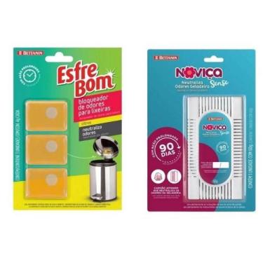 Imagem de Kit Bloqueador Neutralizador Odor Para Lixeira E Geladeira - Bettanin