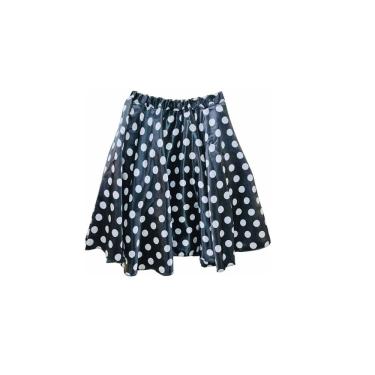 Imagem de Saia Rodada Bolinha Anos 50 60 Moda Feminina Midi Festa