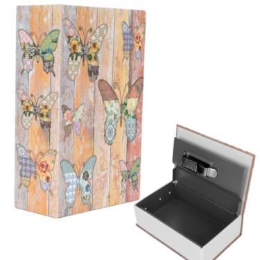 Imagem de Hapivida Seguro para livros de simulação, caixa de segurança de aço inoxidável para objetos de valor, dinheiro, joias, armazenamento de documentos em casa, escritório, viagens