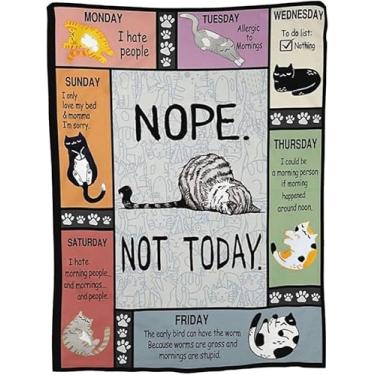 Imagem de Cobertor de decoração de gato para meninas, meninos, superquente, macio, macio, flanela de lã leve para sofá de inverno, roupa de cama, crianças, adultos, mulheres, amor, 101,6 x 127 cm