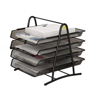 Imagem de Organizador De Mesa Documento Bandeja Aramado(4gavetas,un2)