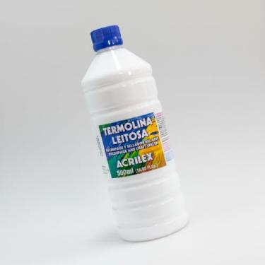 Imagem de Termolina Leitosa Acrilex 500ml LTC170 | Impermeabilizante para Tecidos | Anti-Desfiamento | Acabamento Incolor | Ideal para Costura Criativa, Bordados, Cartonagem e Artesanato