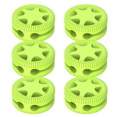 Imagem de Ganchos Organizadores De Cabos - Forma de Pneu com Dupla Entrada - Clipes De Mesa Para Organização De Fios | Para Quarto Escritório Criado Mudo Dormitório Apartamento Telefone E Tablet