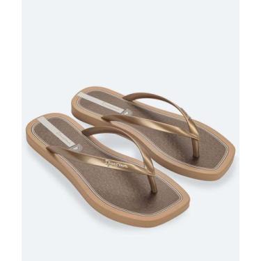 Imagem de Chinelo Feminino Ipanema Edge Glam 27450-06144, Marrom, 37