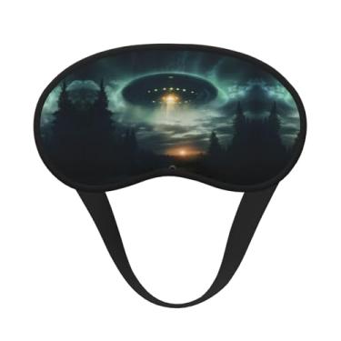 Imagem de Máscara de dormir blackout com estampa UFO à noite, máscara para os olhos, leve, macia, para dormir, meditação, viagem, ioga