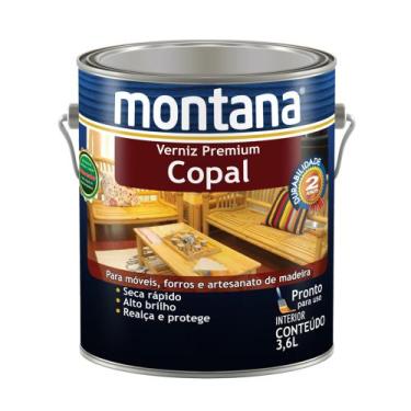 Imagem de Verniz Premium Copal Incolor Brilhante 3,6L Montana para Madeira Acaba