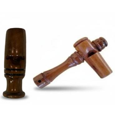 Imagem de Apito Inhambu Em Madeira Modelo 01 + Apito Inhambu Modelo 03 - Mundo D