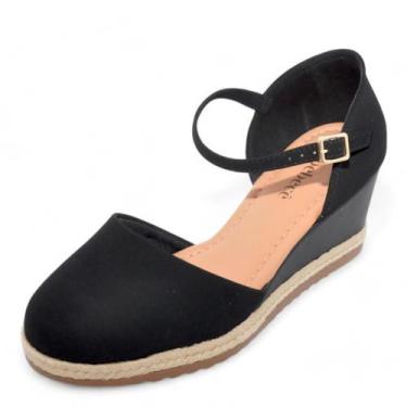Imagem de Sandália Feminina Bebece Espadrille REF: T-5828-172 NOBUCK, Preto, 35