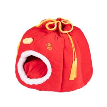 Imagem de MotiveTech para Gatos, Cama Macia, Casinha para Cachorros, Esconderijo Fechado, Desenho Animado, Lavável, para Gatos de Interior, Casinha Portátil para