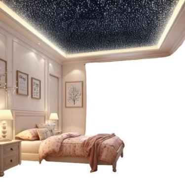 Imagem de Kit Mix Fibra Ótica Estrelado Colorido Rgb 500 Pontos Teto - Iluminaçã