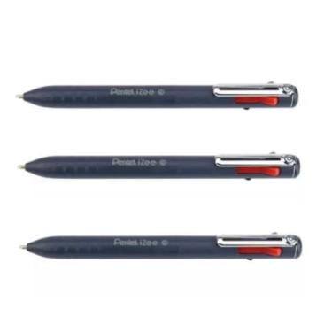 Imagem de Pentel Caneta Retrátil Izee Multi 4 Cores 0,7 Marinho x 3 Unidades