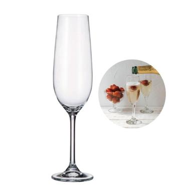 Imagem de Taça Para Champanhe 270ml Em Cristal Transparente Wolff