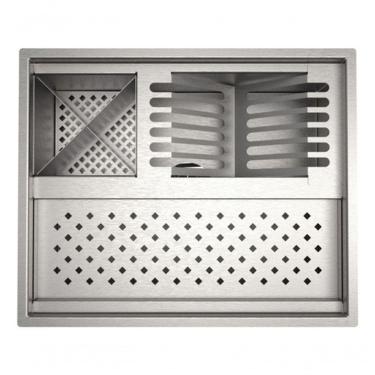 Imagem de Calha + Cuba Escorredor úmida Organizadora De Cozinha 40cm Inox