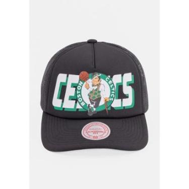 Imagem de Boné Mitchell & Ness Aba Curva Boston Celtics Masculino-Masculino