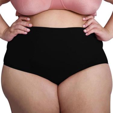 Imagem de Calcinha Plus Size Super Alta Pós Parto em Algodão - Vislumbre, 56, Pr