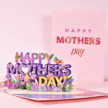 Imagem de Cartões de Dia das Mães 3D Pop-Up Cartão Floral Buquê para Feliz Dia das Mães