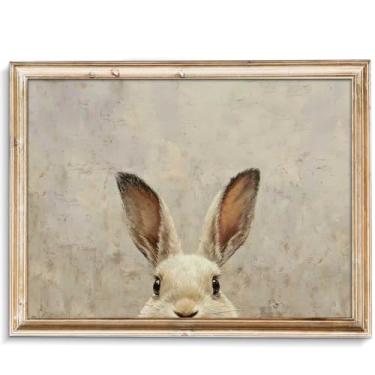 Imagem de uniro Arte de parede vintage coelho branco