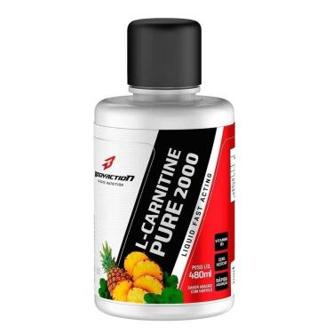 Imagem de L-Carnitine Pure 2000 Liquid - 480ml Abacaxi com Hortelã - BodyAction-Unissex