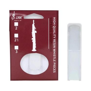 Imagem de Palheta Profissional SLADE Para Saxofone Soprano 2.5 Resina Acessórios