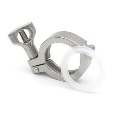 Imagem de Braçadeira tripla de aço inoxidável 304 de aço inoxidável 304 para acessórios de tubulação caseira de ferrule (1 peça, 3 polegadas x K91_SS304)