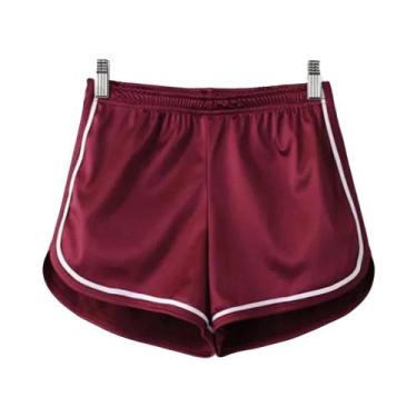 Imagem de Novo 2023 shorts femininos verão seda magro praia casual branco egde s