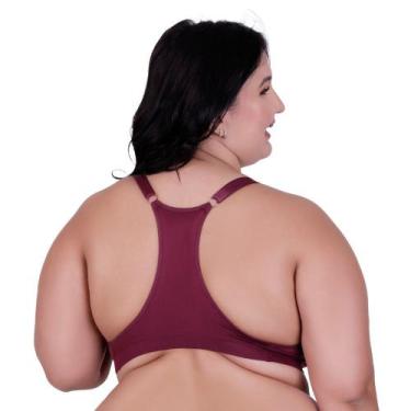 Imagem de Sutiã Plus Size Reforçado Nadador Bojão Soutien Grande - Naka Modas, N