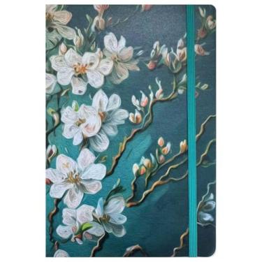 Imagem de ZXHQ Livro de senhas com abas alfabéticas coloridas, livro espiral para guardar senhas, endereço de Internet de 21,6 x 14 cm e organizador de senha de login para idosos (flor)