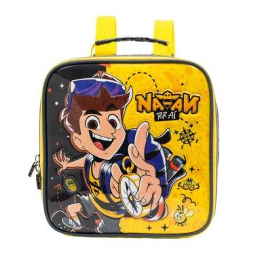 Imagem de Lancheira Natan Por Ai Térmica Escolar Infantil Youtuber Cor:Amarelo, 