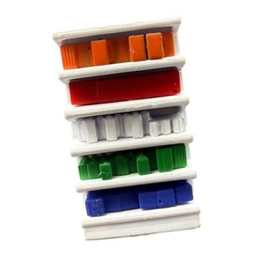 Imagem de Dynwave Acessórios para Diorama de Supermercado em Escala 1/64, Miniaturas de Supermercado para Decoração de Cenário, Adereços para Fotos em Miniatura, Prateleira Branca