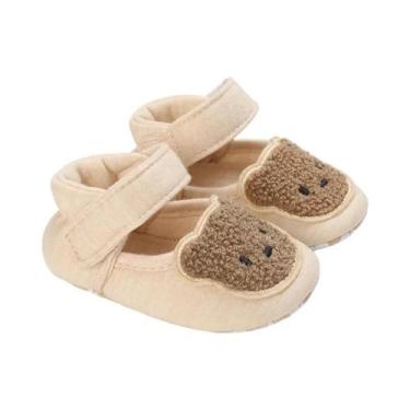 Imagem de Sandálias De Sola Macia Com Urso Fofo Para Bebês, Sapatos Anti-chute P