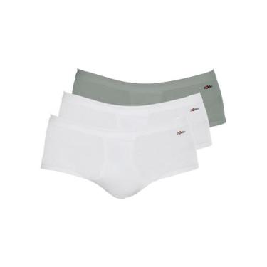 Imagem de Kit com 3 Cuecas Slip Zorba com Abertura 185 Colorido, Branco, G