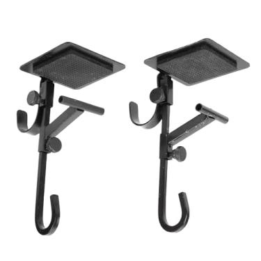 Imagem de SPYMINNPOO Cabides de Meia, 2 Peças Manto Meia Guirlanda Titular Duplo Gancho Ajustável Ferro Forjado Lareira Cabide para Decoração do Feriado