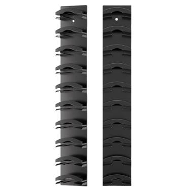 Imagem de 2 UNID Suporte para Boné de Beisebol Organizador Chapéus Rack com Compartimentos Individuais Opções Duas Exibição e Armazenamento Capacidade 20 Dois Métodos Instalação Parede Porta Armário