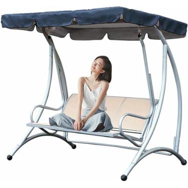 Imagem de Capa de substituição para balanço de pátio de 2 ou 3 lugares, impermeável, para uso externo em jardins e áreas externas, em tecido Oxford 210D~/